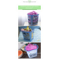 high quality plastic clothes washing basket whit handle